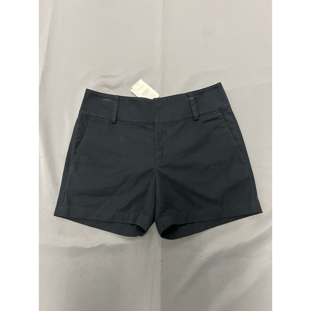 Banana Republic Women's Chino Shorts Black Flat Front Pockets Size 2 NWT VTG!
